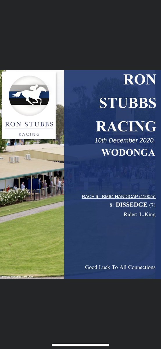 At <a href="/racingwodonga/">Racing Wodonga</a> today