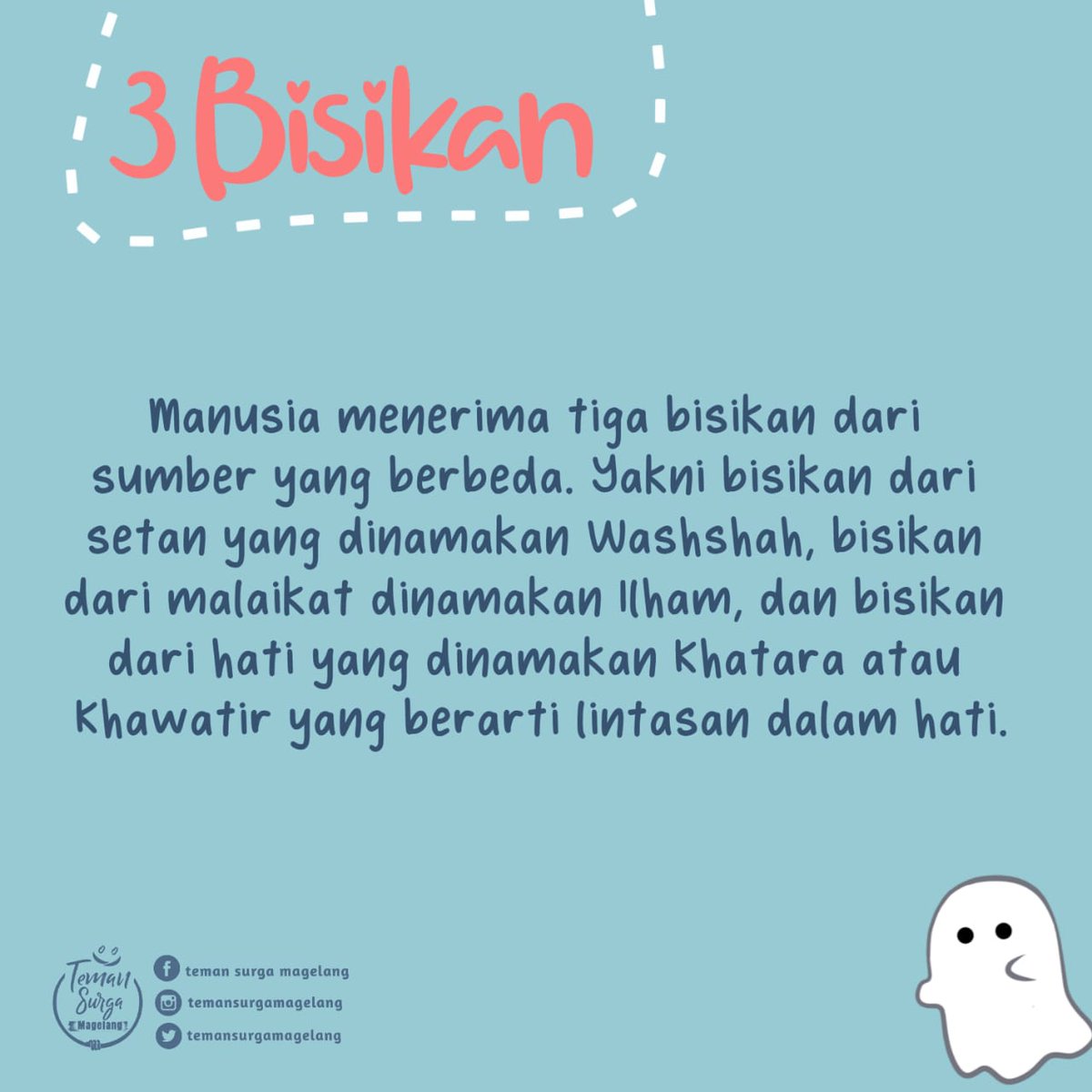 MagelangSurga's tweet photo. Dalam mengambil keputusan, kadang kita ragu apakah keputusan yang kita ambil adalah benar atau justru hasutan dari setan untuk menjerumuskan kita. Lalu bagaimana cara membedakan antara bisikan hati dan bisikan setan? Lanjut di gambar 👇👇
source : kajian ustadz @official_uas https://t.co/zGoR2bxyNc