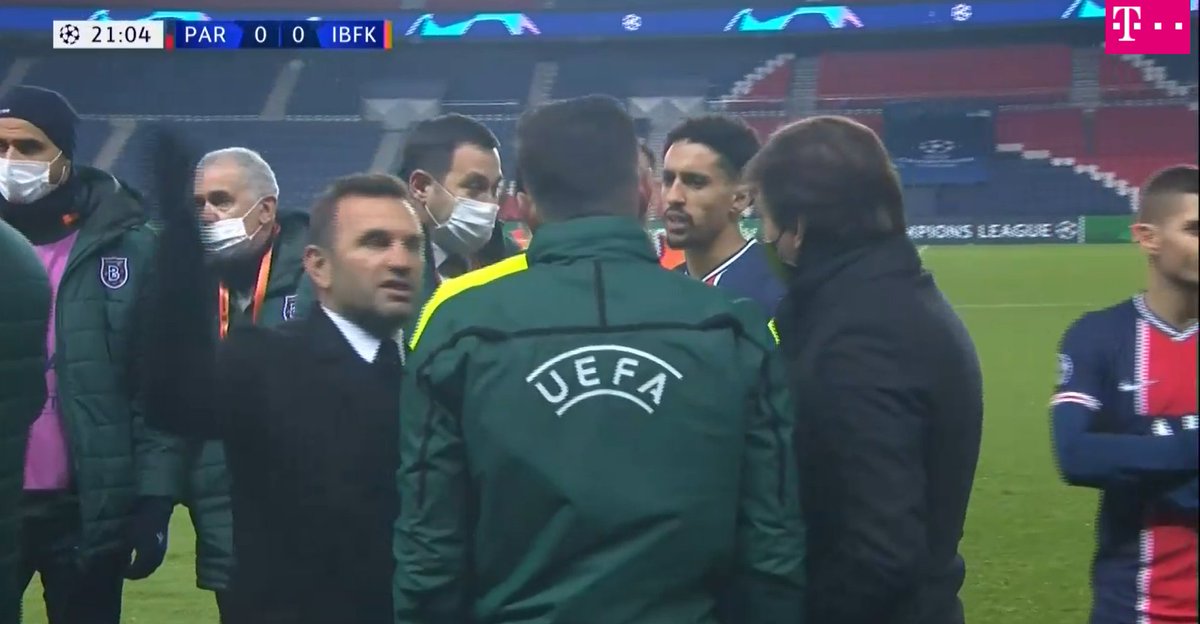 min 20:55 Coltescu explains to Leonardo what happened. Okan comes in: "You are racist. You are racist. You say the word 'negro'. You are racist!"
