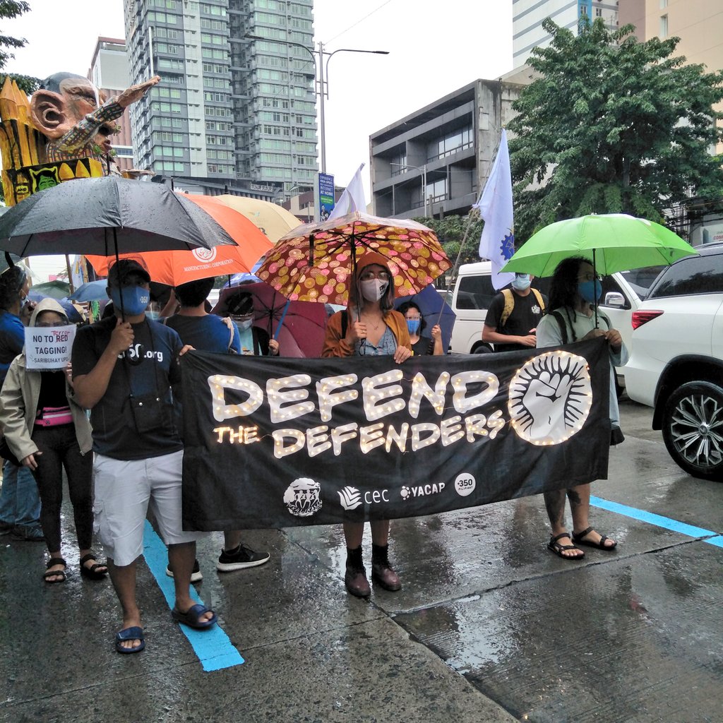 KalikasanPNE's tweet photo. Environmentalists, scientists, and IT experts join thousands marching to #FightStateTerror and say #NotoRedTagging on International Human Rights Day at Mendiola https://t.co/9Bt3wGbB4M