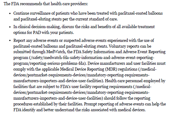 4/Despite this, the study had an immediate impact. Randomized trials (including the NEJM SWEDEPAD Trial published today) were halted and the FDA began an internal review of the data. Devices were pulled off the shelves at hospitals across the world.