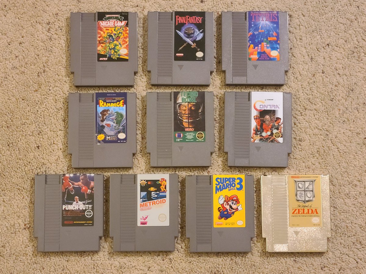 10 of the most popular games for the nes. Do you think any of them are overrated?

#nes #nintendo #videogames #retrogames #retrogaming #oldschoolgames #games #8bit #gamer #gaming