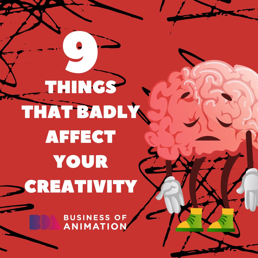 animationbiz's tweet photo. Creativity is the life force of every artist. The mind processes millions of bits of information per second, and with every spark, is potential creativity. But sometimes, this flow of ideas seems to stop. Here are 9 things that badly affect your creativity.
#CreativityProblems https://t.co/p2K432IQhs
