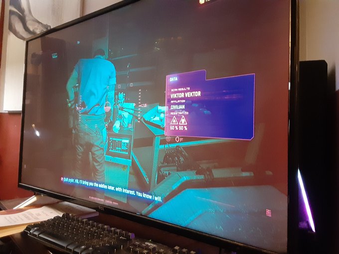 My friend brought over his entire PC set up so I could watch him play Cyberpunk 2077 😍😍😍 https://t.c<a href="/tag/impressionism"class="tags"><span>#impressionism</span></a><a href="/tag/occult"class="tags"><span>#occult</span></a><a href="/tag/surrealism"class="tags"><span>#surrealism</span></a><a href="/tag/lovecraftart"class="tags"><span>#lovecraftart</span></a>