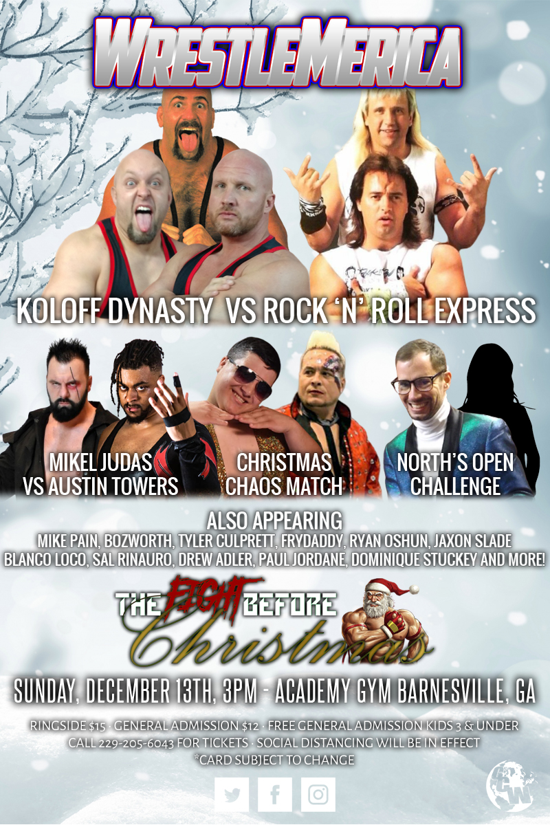 WrestleMerica's tweet photo. Its our biggest and last show of the year! Floor seats are sold out and general admission is limited. Don't miss out on this incredible show!

https://t.co/K4Crs2Nof6 https://t.co/aFpbHtb5T6