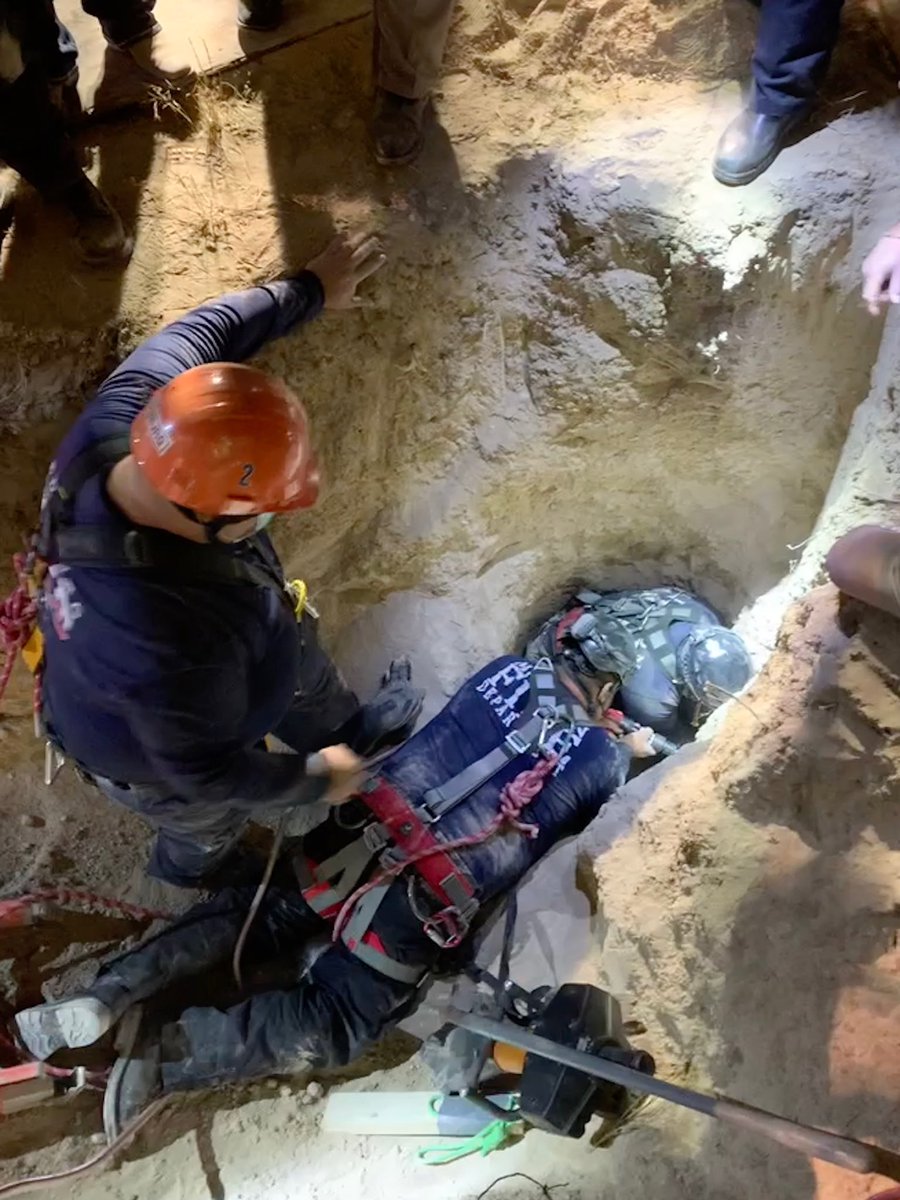 mcallenfire2602's tweet photo. In a true display of teamwork several fire dept’s including your McAllen Firefighters responded to near Garceño in Starr County to help rescue a 4 year old boy who had fallen down a well. Crews worked to free him from a well pipe and is currently recovering at a local hospital. https://t.co/MzCbmH8brv
