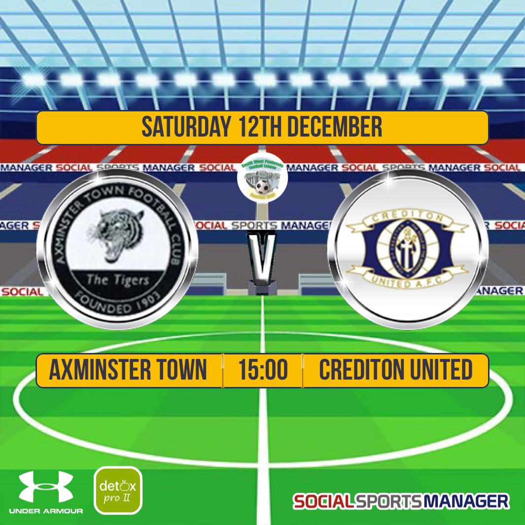 Axminstertownfc's tweet photo. This Saturday at Tiger Way 🐅🐅🐅@CreddyAFC @AxminsterNub @devon_show @swpleague @swsportsnews https://t.co/hI71NCjDpb