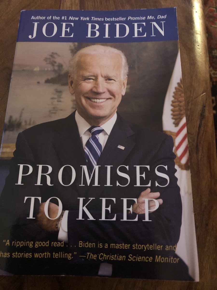 So apparently during #USAelection2020 I was too negative about Joe Biden. It’s my birthday today and I got this book as a gift to help me “get to know him better” he beat Trump so I love him