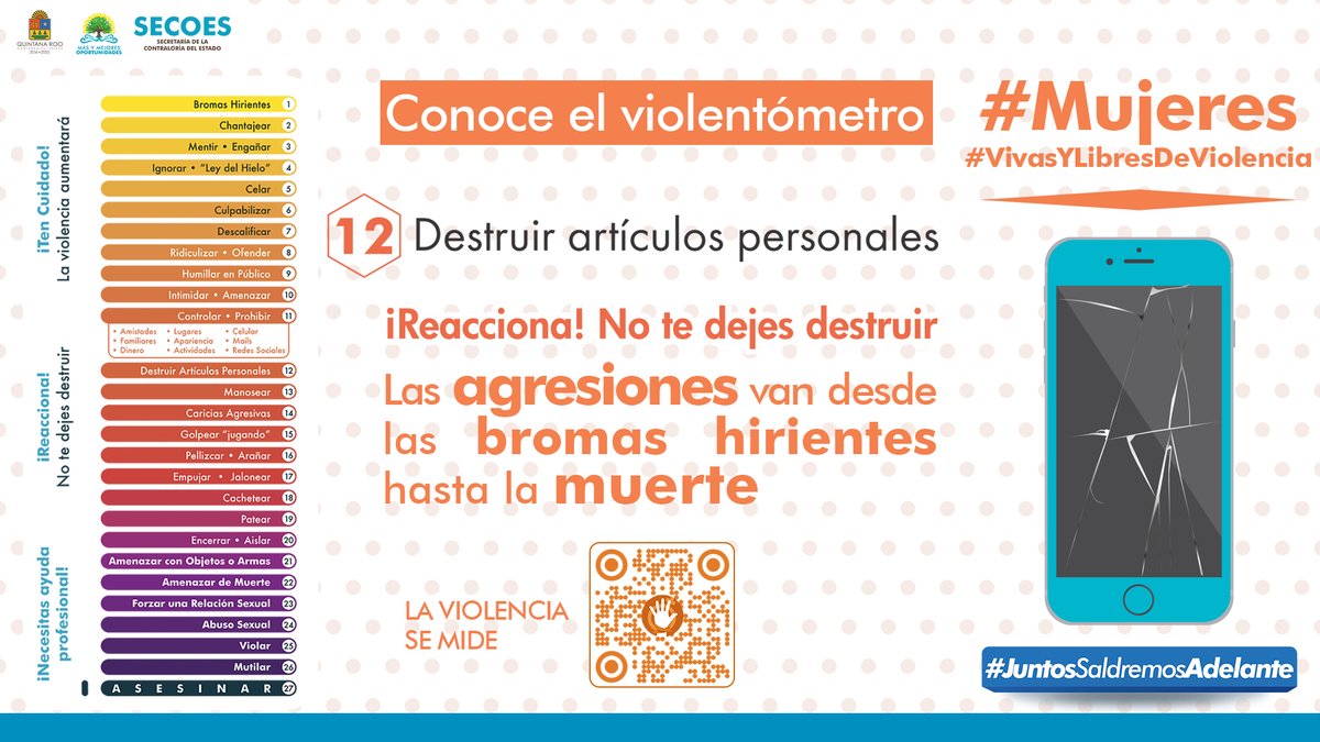 SABGOBQRoo's tweet photo. El #Violentómetro permite a las mujeres estar alerta y detectar cualquier manifestación de violencia por parte de sus parejas, y en el ámbito social, laboral y familiar. 

Conócelo aquí: https://t.co/DI508UuePV 

 #Mujeres #VivasYLibresDeViolencia https://t.co/c2g0HT6lMk