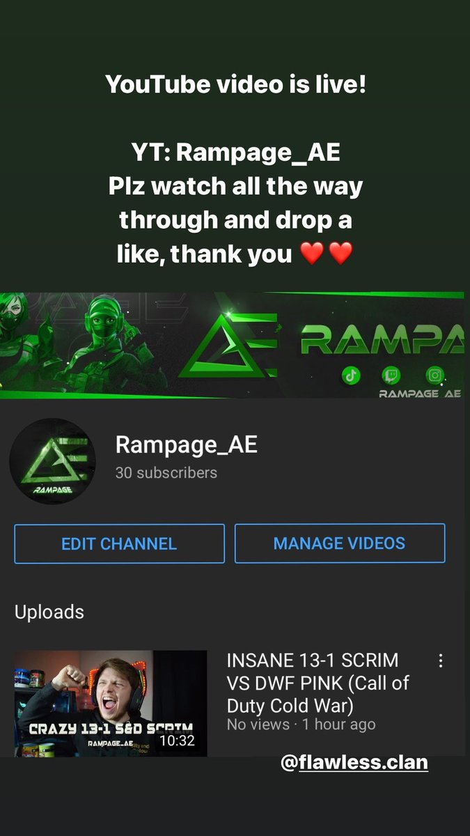 Rampage_AE's tweet photo. RTβS APPRECIATED π₯Ίβ€οΈ
#youtube #live #CallOfDutyBlackOpsColdWar #cdlscrim #Practice #coldwarcomp #ColdWar #CoDBOCW #cdl #CallofDutyLeague #CallofDuty #4v4 #gaming #snd #gamergirlβs #game #grind #gg #games #pc #pcgaming #controller https://t.co/xNmKP0Dqtd
