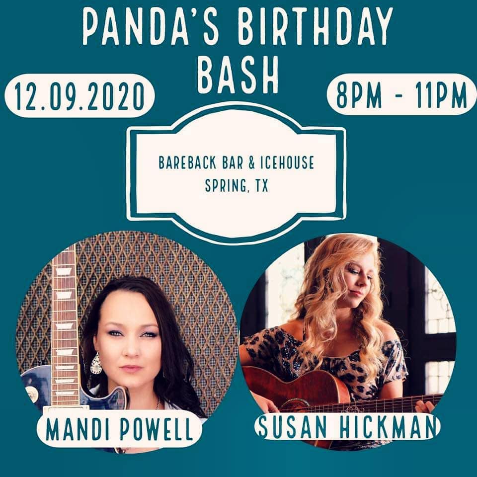 susanhickmann's tweet photo. Happy Birthday Panda! 💙💋🍀
Come celebrate with us tonight! @bareback_bar
.
.
.
#countrymusician #texasmusic #texasmusician #texascountry #texascountrymusic #musicforthepeople #countrymusic #music #country #originalmusic #texas #texasmusicscene #artist https://t.co/EiGBuS3YT9