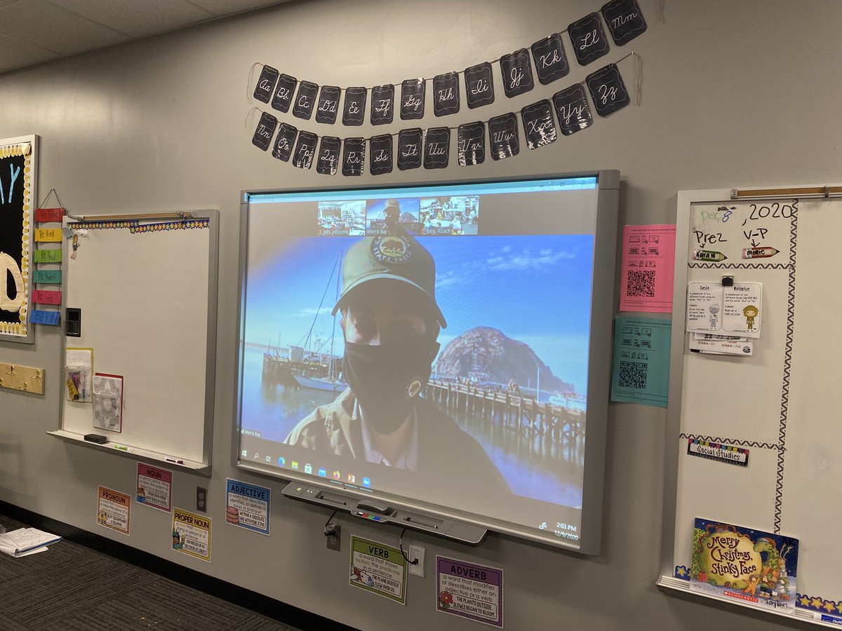Some of our 3rd gd Ss took a virtual trip to Morro Bay State Park in CA today! They learned all about southern sea otter adaptations. TY to @Flipgrid's Discovery Library & @portsprogram for making this happen for these Ts! @MicrosoftEDU #MicrosoftEDU #FlipgridForAll #PORTSfan
