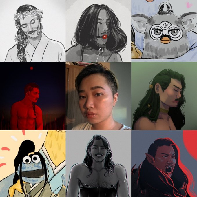My #artvsartist2020 but it's just me surrounded by da-ge 