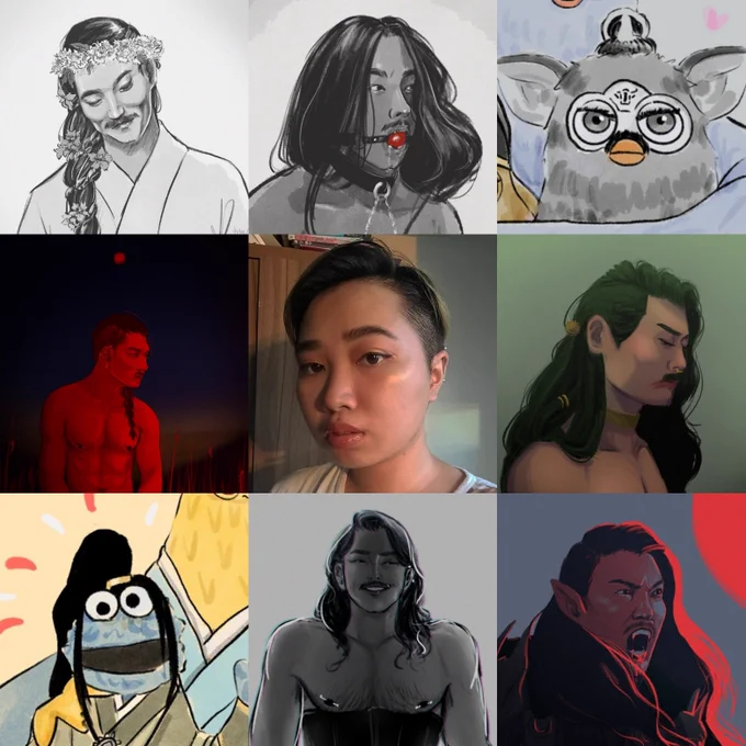 My #artvsartist2020 but it's just me surrounded by da-ge 