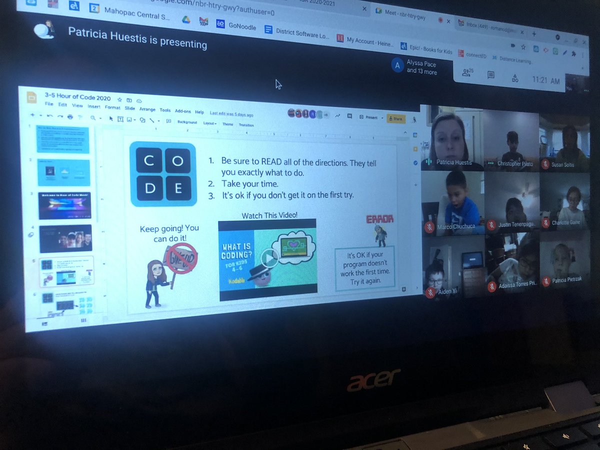 DjmadaffRomano's tweet image. Thank you @trishhues !!! We loved learning about the Hour of Code and how we can participate with the world this week! @bulldogslv @BlessingMahopac @MsSoltis #HourOfCode2020