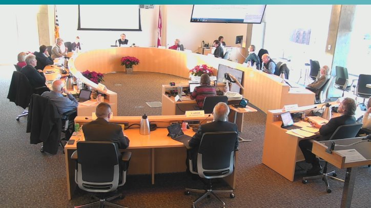 CRD Director  @JeremyLoveday has moved an amendment to add reference the CRD  #ClimateEmergency declaration to staff recommendation. Seconded by Mayor Helps. (Wording not visible in  @crd_bc livestream).  #yyjpoli