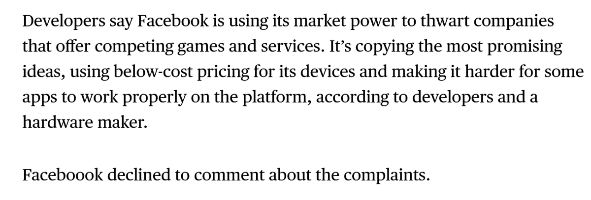 10/ On Dec 3, Bloomberg published their article, &  @CixLiv gave me the green light to publish our oral history interview.Liv resigned sometime after I spoke to him on Oct 10.He posted to Facebook that he chose to step down in order to share the truth.  https://www.bloomberg.com/news/articles/2020-12-03/facebook-accused-of-squeezing-rival-startups-in-virtual-reality