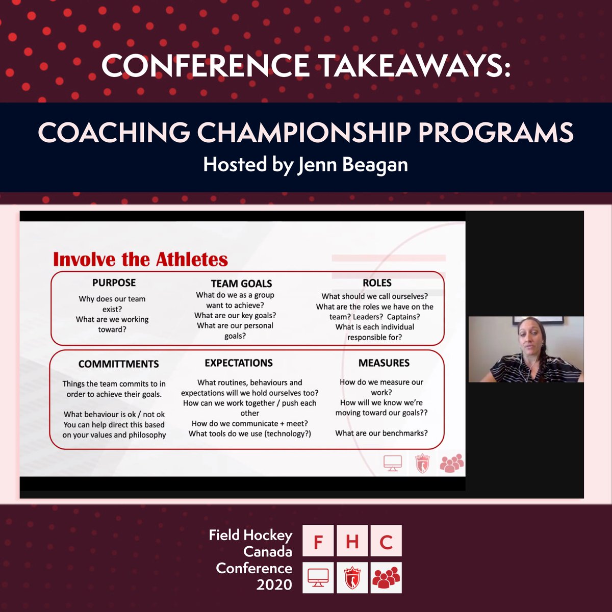 FieldHockeyCan's tweet photo. Did you know that it's been one week since the conference sessions started?! If you wanted to relive the event, we'll be rolling out key takeaways from every session!
Up first: three tips from @onemorejenn's Coaching Championship Programs workshop 💡💡💡 #FHCConference https://t.co/itpPFVtm8m