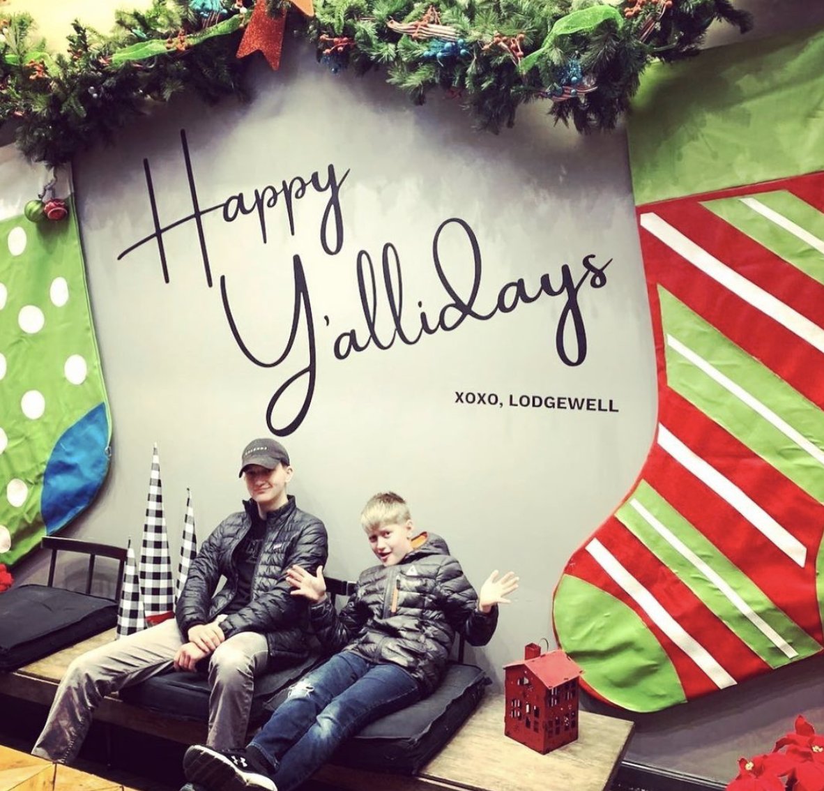 We spruced up the entrance lobby of The Littlefields just in time for your seasonal photo backdrop! Take a look how these guys got to enjoy our unique holiday loft experience and follow <a href="/daleontherail/">DaleOnTheRail</a> on IG!