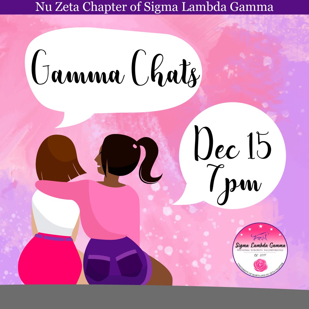 umdslg1990's tweet image. Join us for our last event of the fall semester! On reading day, we will be talking about self care techniques to de stress before finals. Come chat/hang out/rant with us :)

This event will be hosted on google meets, join using the link in our bio! 💕💜