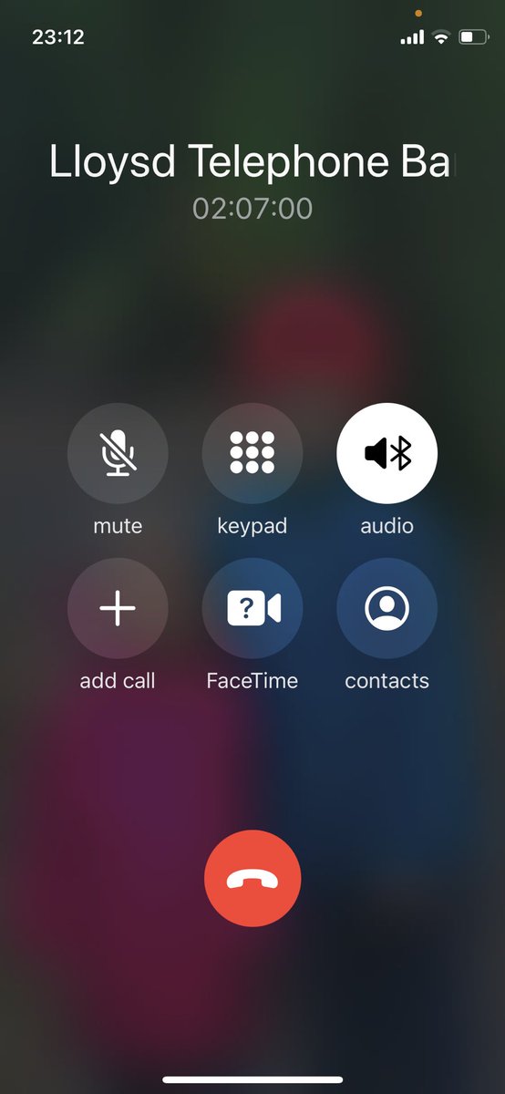 ChrisWalker207's tweet photo. @LloydsBank CALL. ENDED. 2 hours and 7 minutes of being on hold and YOU terminated the call. Feeble. I wonder how long you waited for a bail out from people like me. Bad bank. https://t.co/VNcbgbehhi