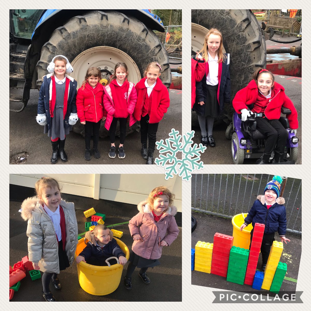 FfynnonTafPri's tweet photo. Some playground fun! 😃#smallpeople #bigtractor #buildingadventures https://t.co/bQzkwK8GuF