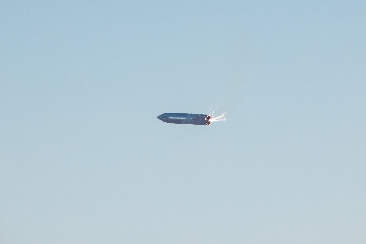 thejackbeyer's tweet image. SN8 Landing Burn @NASASpaceflight