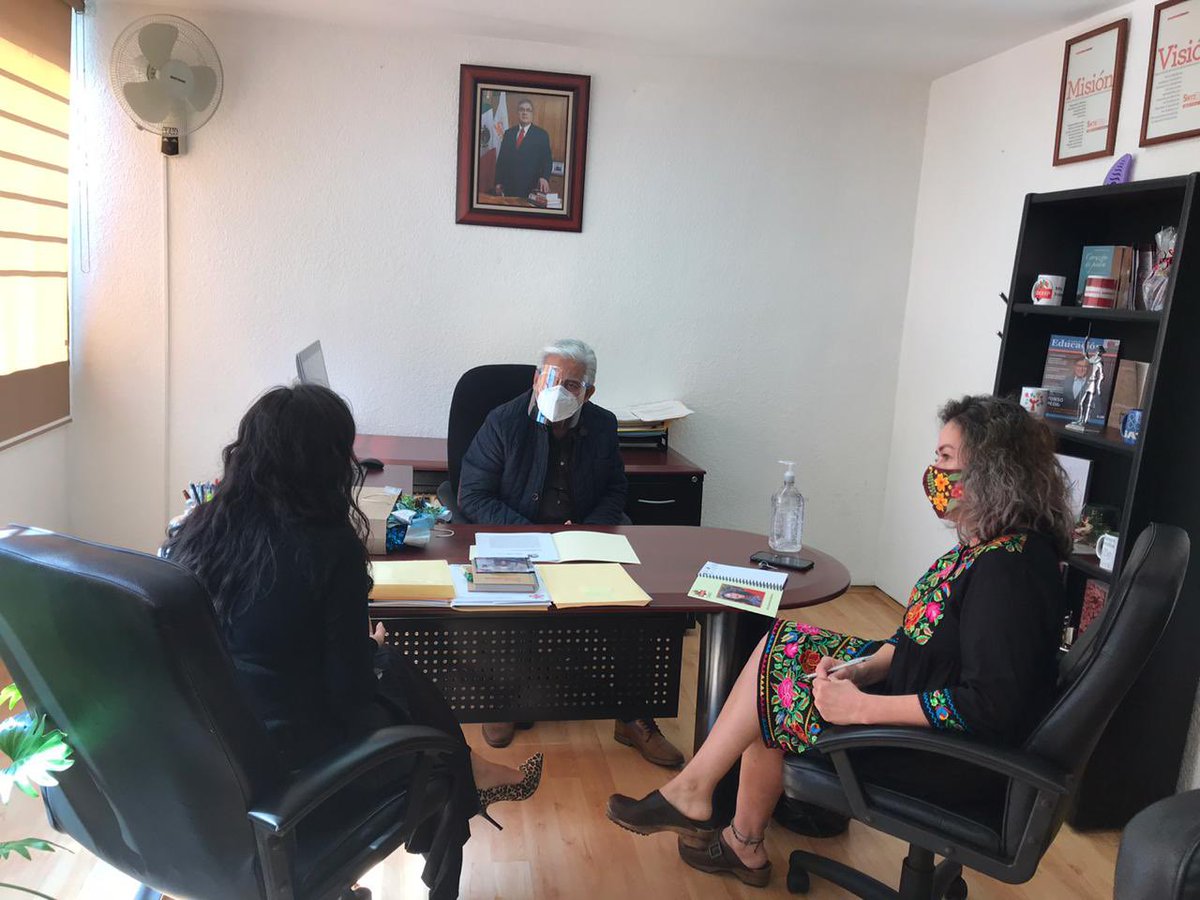 Reunión de trabajo en @FEDESSP Áreas de Vinculación y Jurídico, con el Presidente Colegiado Lic. José Manuel González Rentería. #LaTareaEsCuidarte #UnidosHagamosLaTarea 🇲🇽