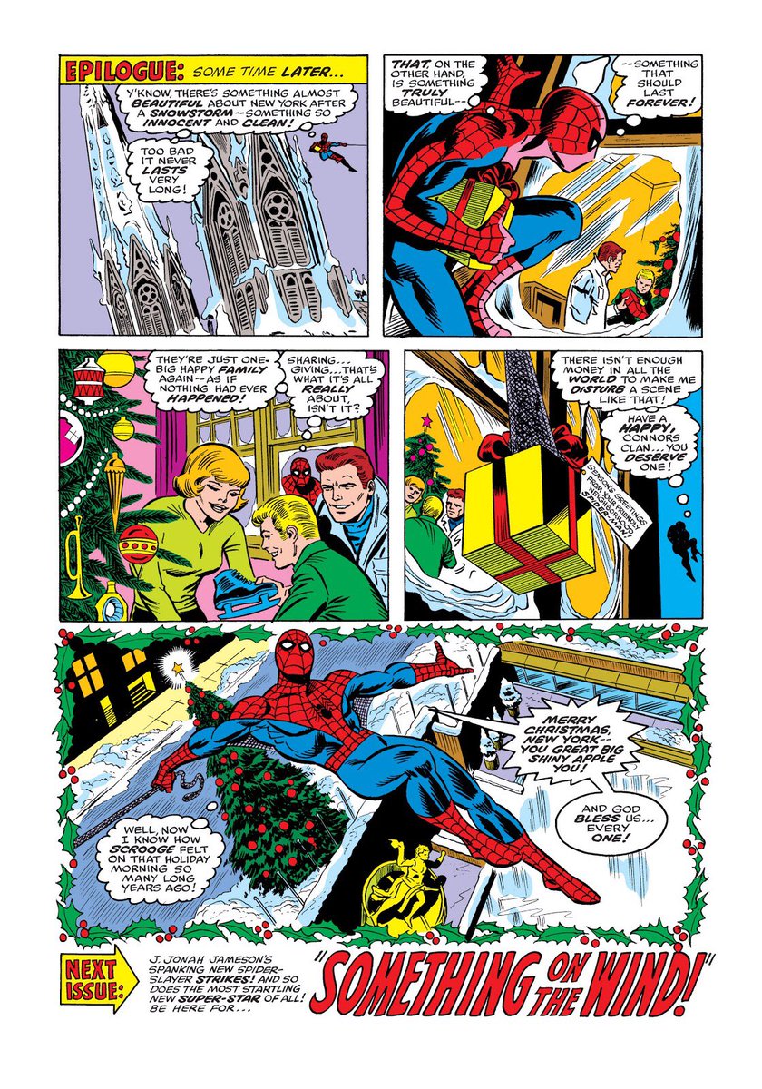 The annual cuts the final page however - one of my favourite Spidey pages, and the most festive moment of the story