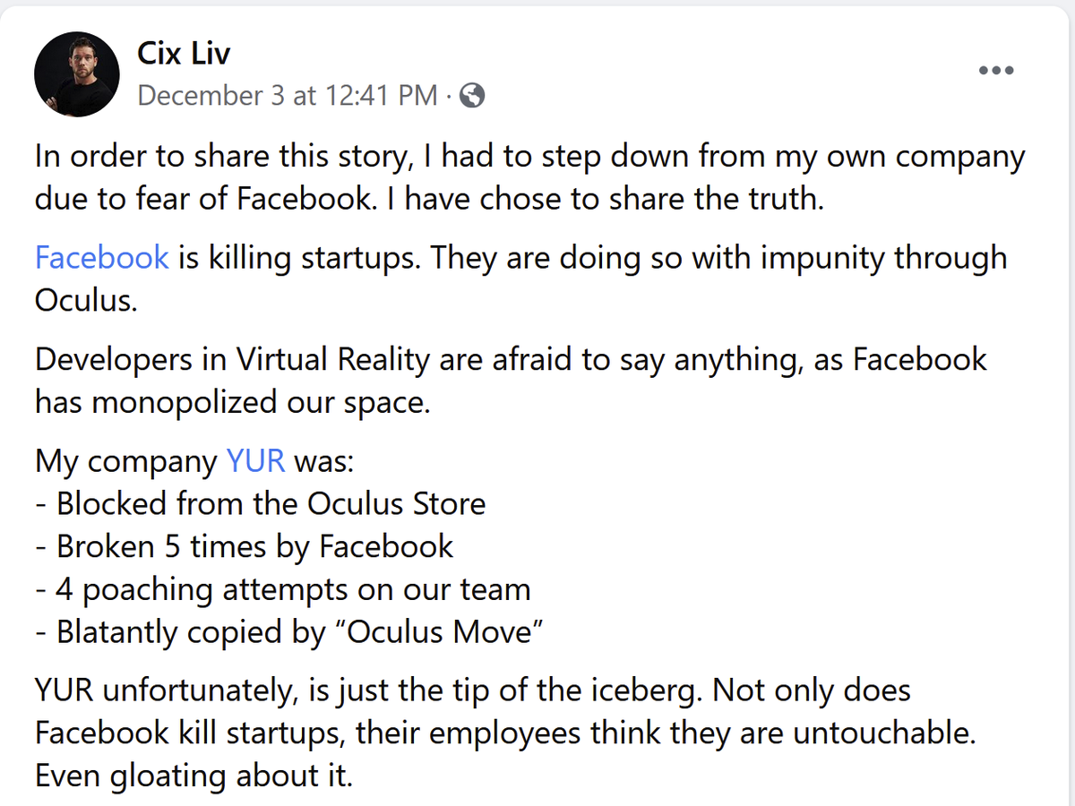 14/ But  @CixLiv also said on Facebook he chose to step down from  @YUR_fit in order to share his story.So was he forced out or did he resign?Seems likely the investors & co-founder didn't appreciate how he was speaking out, which led to him stepping down in order to speak out.