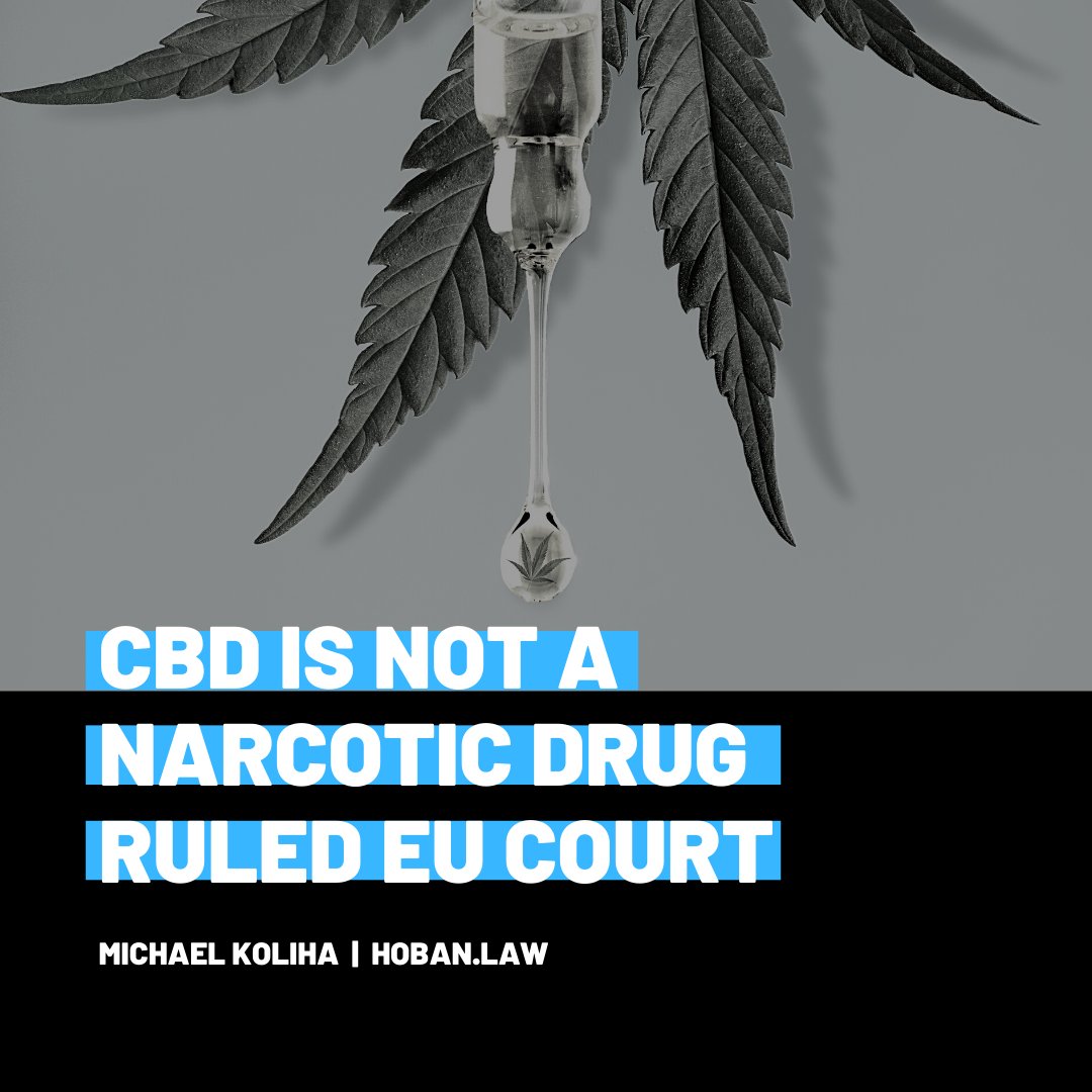 The EU court, in the first step, ruled that EU provisions on the free movement of goods are applicable since the CBD extracted from the Cannabis sativa plant in its entirety can not be treated as a “narcotic drug.” Read more: hubs.li/H0CllD10 #CBD #cannabis #EU #EUcannabis