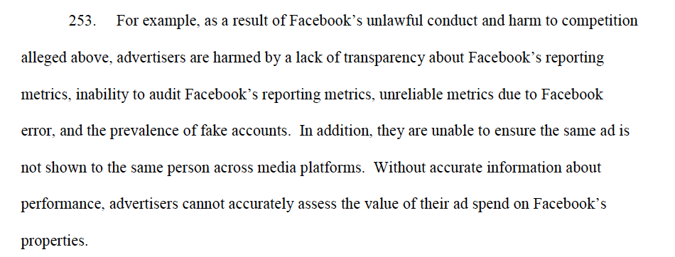 #253... yes #253 of 277 alone could cover a significant amount of Facebook's woes to those in the media industry: metrics failures, fake accounts, brand safety concerns, fighting off proper audits. It's why I've previously said they could be an Enron and we wouldn't know it. /6