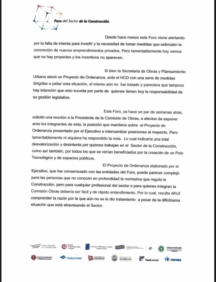Foro Sectorial de la Construcción MDP tweet media