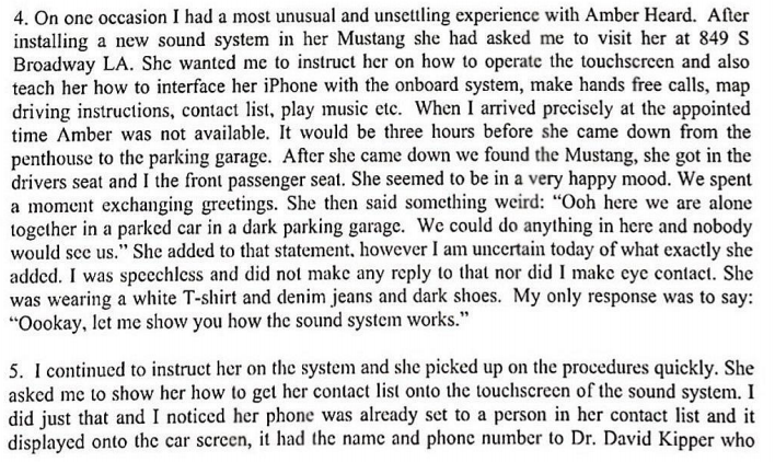 8. David Killackey, car mechanicWITNESS (and receipient) TO VERBAL ABUSE and THREATS from both Amber and her father #JusticeForJohnnyDepp