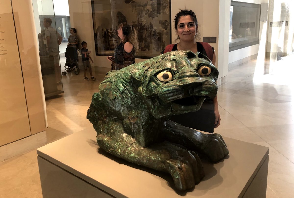 18/ I've met one of these beautiful creatures at the Louvre, and was astonished at their monumental size. Both lions are in fact made of a wooden core, and coated with a sheet of hammered bronze that was set into the wood by nails.