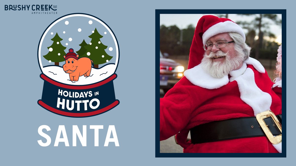 Santa will be at #HolidaysInHutto at #BrushyCreekAmp on Saturday, December 12! 

Gates open at 5 p.m. and tickets start at $15 for adults and $5 for kids 12 and under. Join us across 13 acres of space to celebrate the holiday season!

🎟️: bit.ly/3lE6J0p