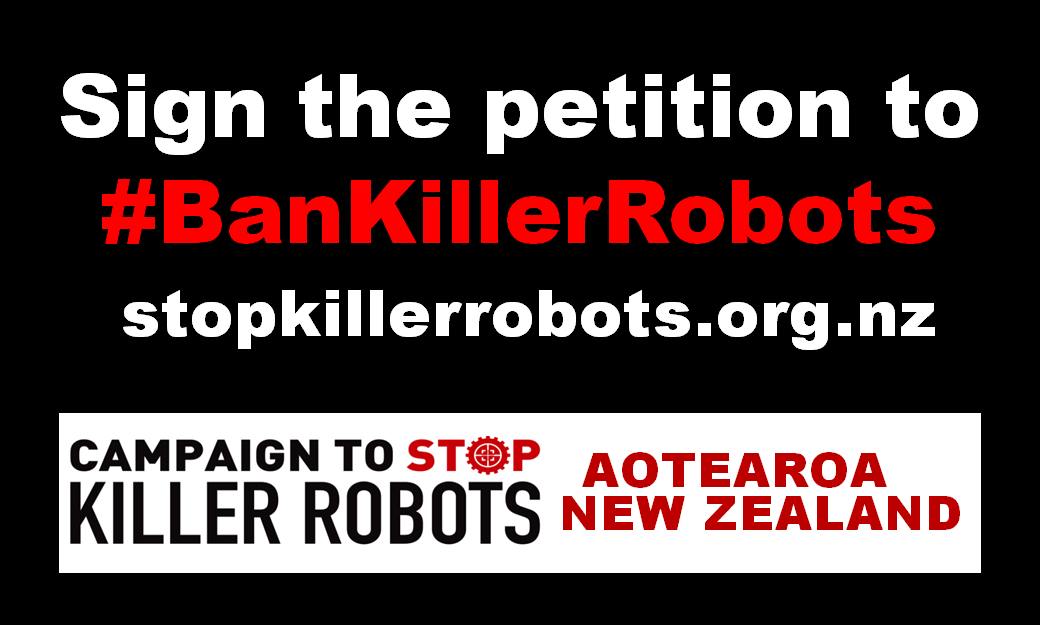 PeaceMovementA's tweet photo. #BanKillerRobots petition launched, @BanKillerRobots @humanrightsokay @marywareham @profwinikoff @AIForumNZ @UN #NZBanKillerRobots #KillerRobots #StopKillerRobots #CCWUN #HumanRightsDay #StandUp4HumanRights #PeaceMovementA #HRW https://t.co/JlI2RKUjHo