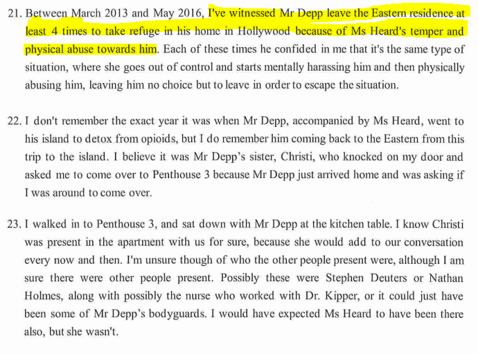 9. Isaac Baruch, next-door neighbour to the former coupleHEARSAY WITNESS #JusticeForJohnnyDepp