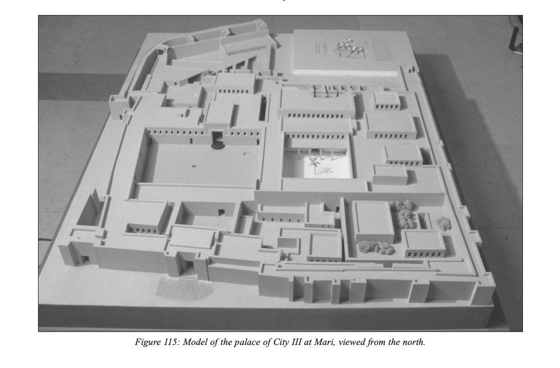 22/ The palace is roughly rectangular in shape, and measures approx. 180 x 130 m, taking over 2.3 ha. in space. Thought to have been built in around 2000 BCE, the palace was not used for long before its destruction by Hammurabi in 1760 BCE, lasting around 2.5 centuries.