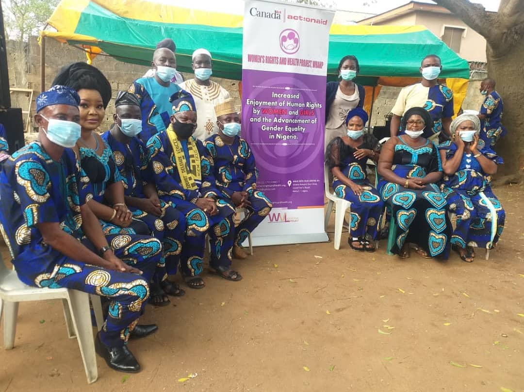 wrahpnigeria's tweet photo. WRAHP  engages Nigerian Union of Tailors,Lagos in a Community Outreach Session to raise awareness on SGBV reporting avenues. This project is proudly supported by ActionAid Nigeria with funding from Global Affairs Canada on the Women's  Voice and Leadership Project. https://t.co/Jj1JwtJeKr