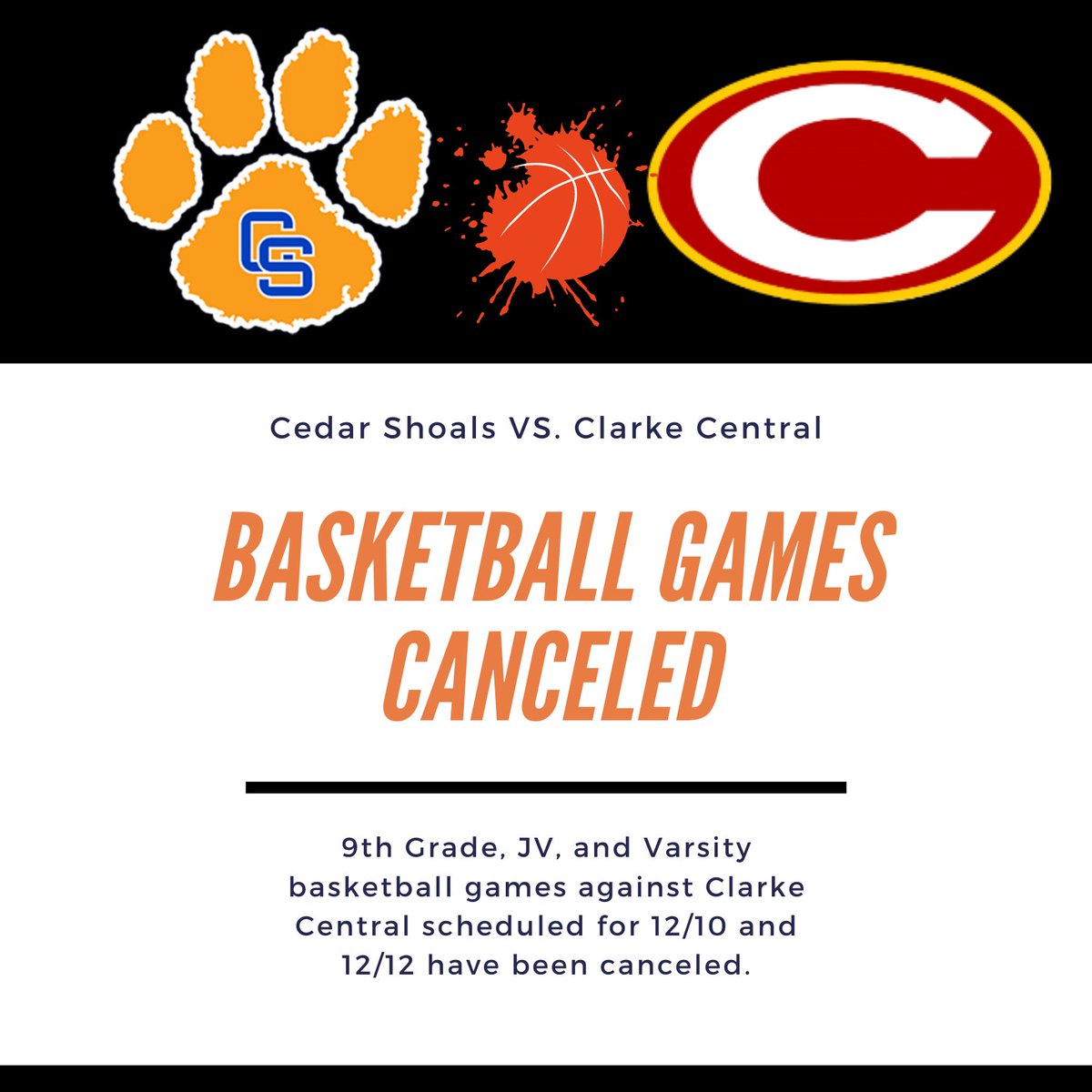 Cedar Shoals High School (@cedarshoalshs) on Twitter photo Update on the upcoming games vs. Clarke Central <a href="/CSHS_LadyJagsBB/">Cedar Shoals BBall</a> <a href="/CShoalsBball/">Cedar Shoals Boys Basketball</a> <a href="/CedarBluePrints/">BluePrints Magazine</a> <a href="/ClarkeCoSchools/">Clarke County School District</a> Update on the upcoming games vs. Clarke Central <a href="/CSHS_LadyJagsBB/">Cedar Shoals BBall</a> <a href="/CShoalsBball/">Cedar Shoals Boys Basketball</a> <a href="/CedarBluePrints/">BluePrints Magazine</a> <a href="/ClarkeCoSchools/">Clarke County School District</a>
