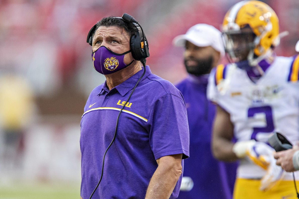 BR_CFB's tweet photo. LSU is self-imposing a one-year postseason football ban for the 2020-21 season due to NCAA rules violations https://t.co/pQL6EU7Hiv
