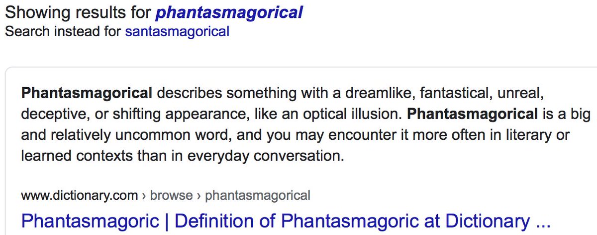 simonpipe's tweet image. My new word for the festive season: Santasmagorical -  something with a dreamlike, fantastical, unreal, deceptive, or shifting appearance, a red coat and a long white beard. Sadly the Sydney Morning Herald got there first, in 1968. Sigh.