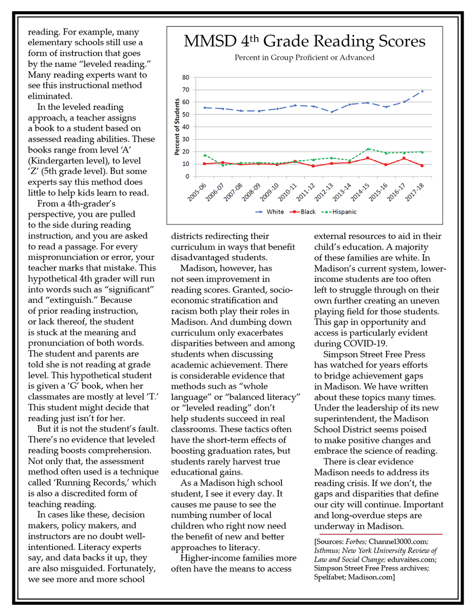 Free Press teen editor, Leilani McNeil, dives deep into the science of reading in her latest column. Read it here: 

simpsonstreetfreepress.org/editorial/addr…