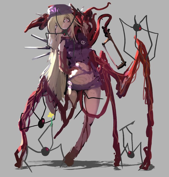 イラスト:IA the mother 
クモ1:オカアサン!ナイフ!
クモ2:オカアサン!ハナ!
クモ3:オカアサン!敵! 