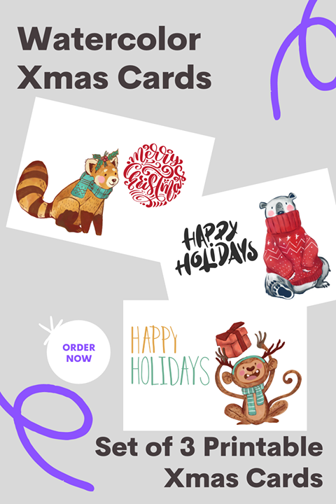 meditationtalks's tweet photo. Printable Holiday Xmas Cards. Cute watercolor designs. Get yours here, use the code FIRST10 for a special discount.
https://t.co/7MVFZ8IVTs 
 #cards #holidaycheer  ##holidaygifts https://t.co/QyCiWjvVbV
