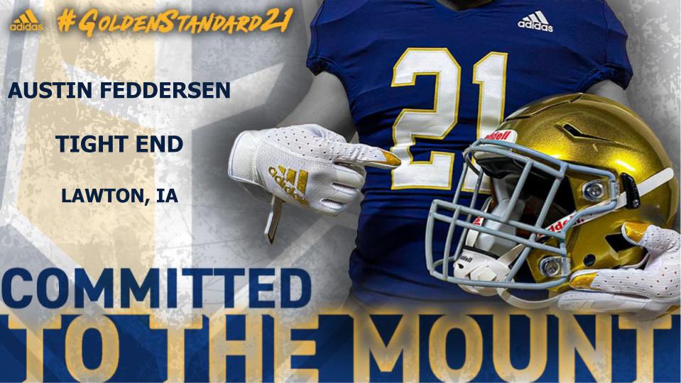 AustinFeddersen's tweet image. After a fantastic visit at Mount Marty, I’m thrilled to announce I will be continuing my academic and athletic career in Yankton, SD in fall of 2021. I’d like to thank everybody who has been in my corner through these past 4 years #GoldenStandard21