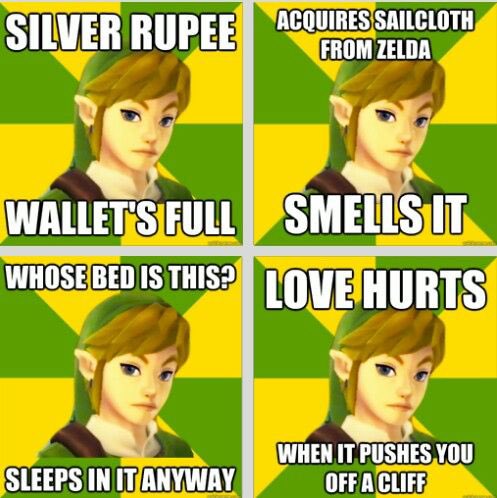 unfunny old zelda memes i used to find funny for some reason when i was 10, a thread