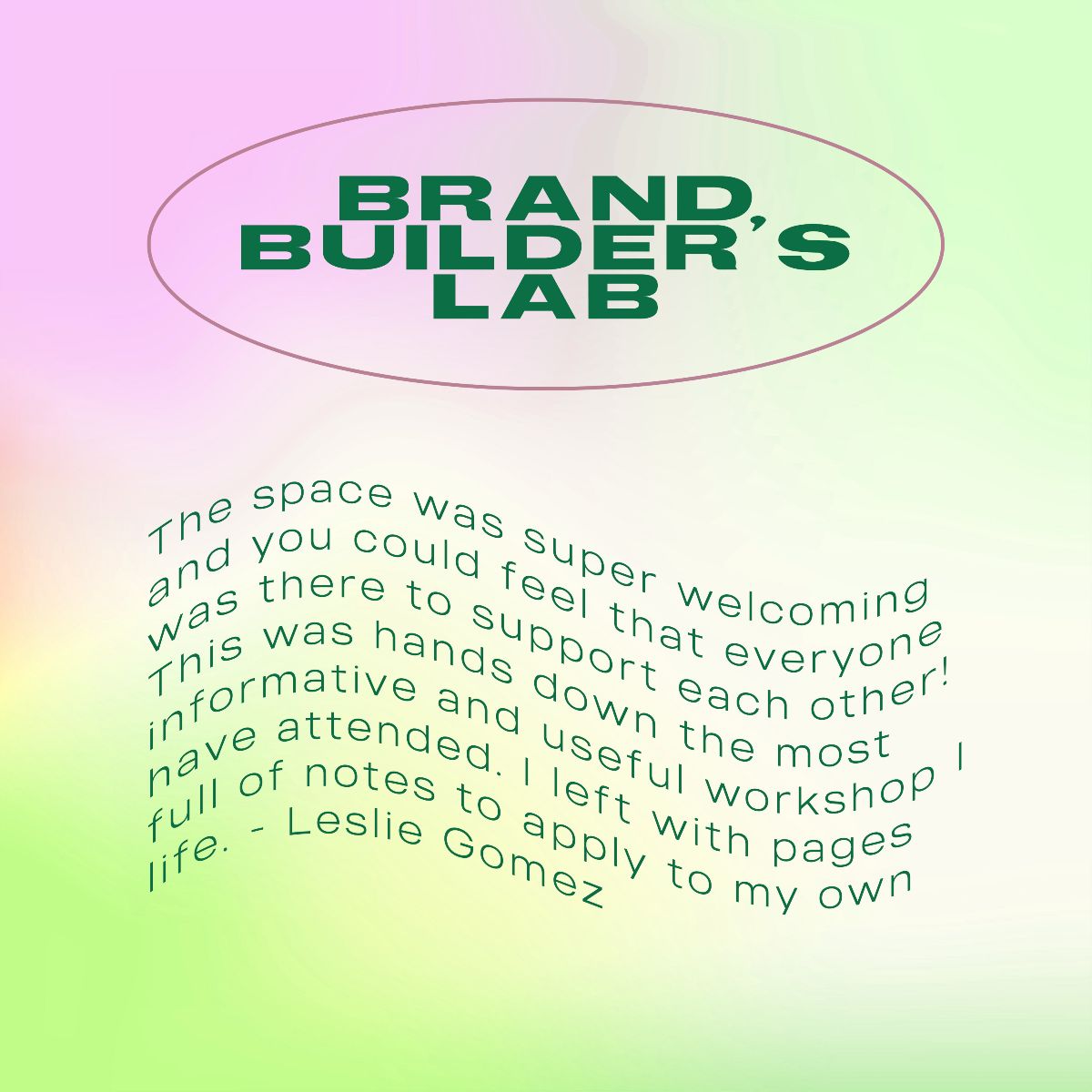 Build a better brand w/ WSO 📝 Tix on sale now for our Brand Builder's Lab! Learn about brand identity, messaging, partnerships &amp; pitching - mailchi.mp/0a5bbb0ee5ba/b…