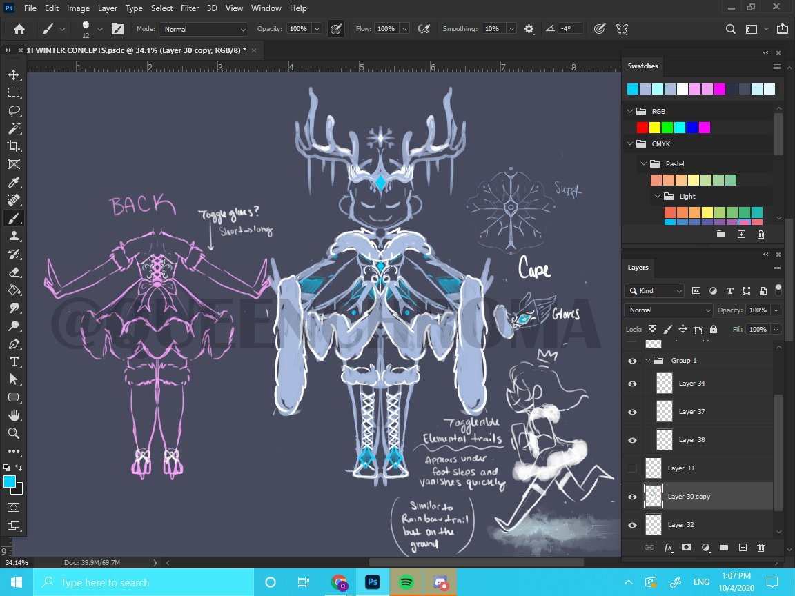 Barbie Winter Guardian Full Development Process This Is So Cool To See Thank You Queenchroma Bow Bow Bow To Queen Twitter